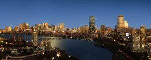 Boston view at night